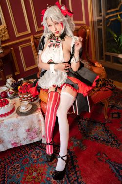 [福利COS] Hane Ame 雨波写真 - 欧根亲王 女仆(21P)-COS