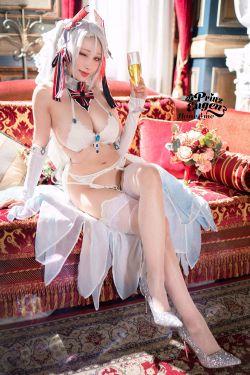 [福利COS] Hane Ame 雨波写真 - 欧根亲王 婚纱(27P)-COS