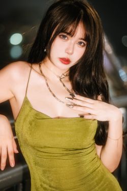 [福利COS] Tina很妖孽呀 - 绿色连衣裙(35P)-吊带,性感