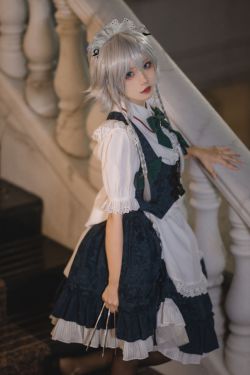[福利COS] 花柒Hana - 星雨咲夜女仆(9P)-女仆,COS