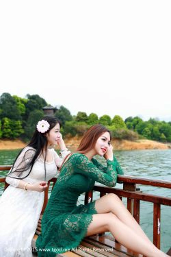 青春女神鲁思羽、夏静 《女神驾到》九江花源谷 [TGOD推女神] 写真集(50P)-长裙,唯美,姐妹花,清新,气质,极品